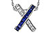 M302-62760: NECKLACE .60 TW SAPPHIRE .77 TGW
