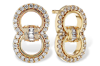 M303-45460: EARRINGS .05 TW BAGS .28 TW