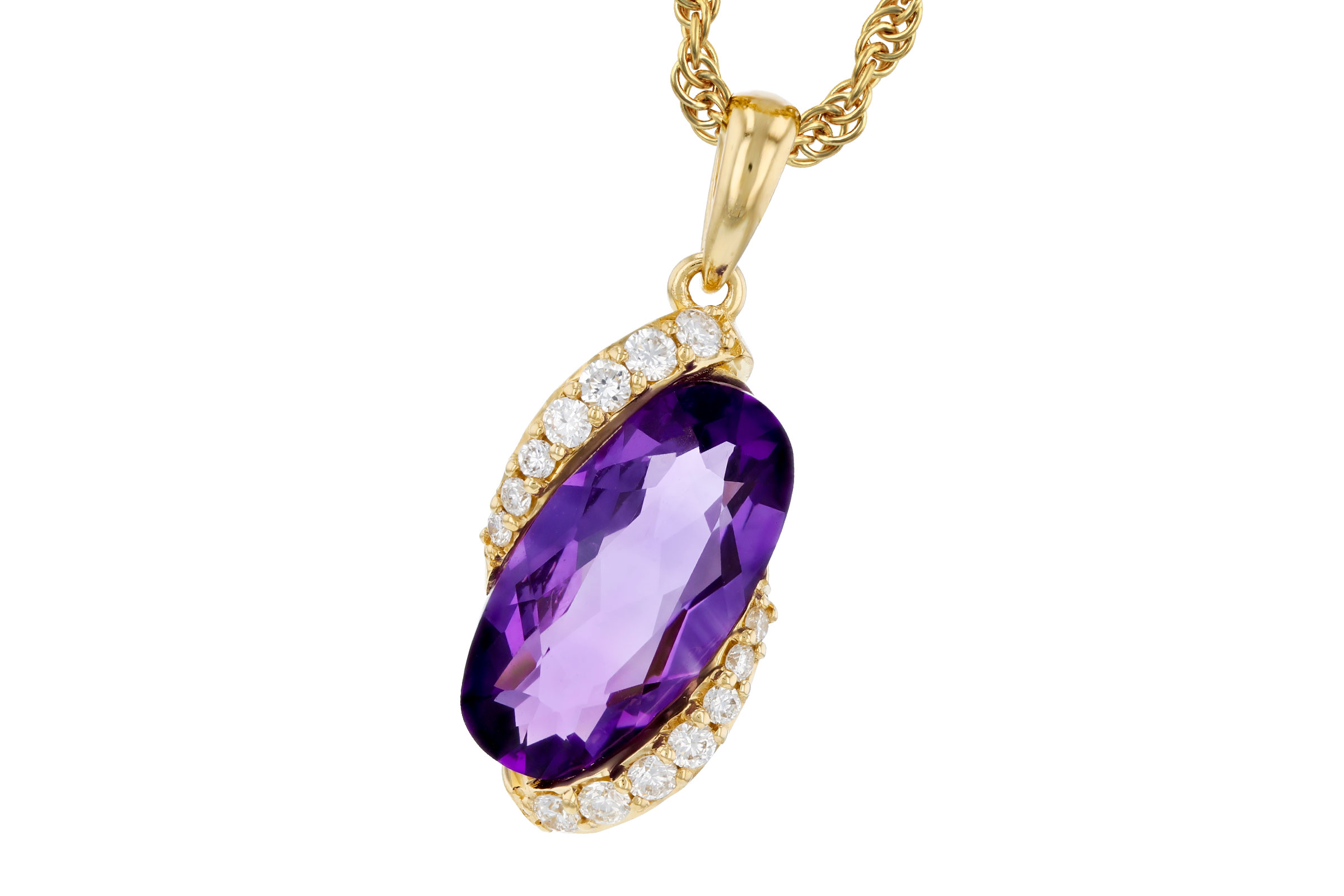 M303-47315: NECK 1.72 AMETHYST 1.84 TGW (12x6MM AMY)